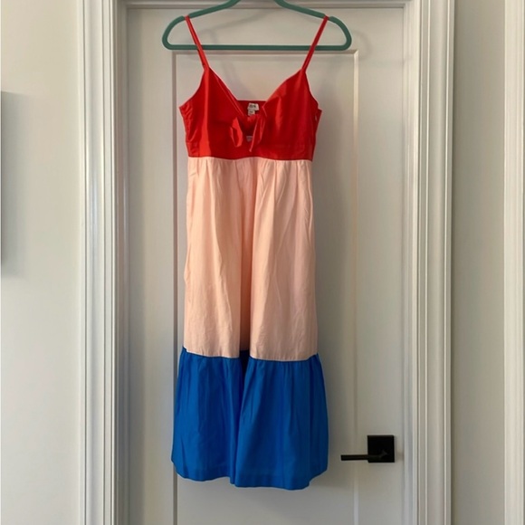 NWT J Crew color block dress 8p - Picture 2 of 5